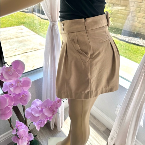Korean Roem Brown High Rise Mini Pleated Shorts Size S Small - Picture 4 of 16